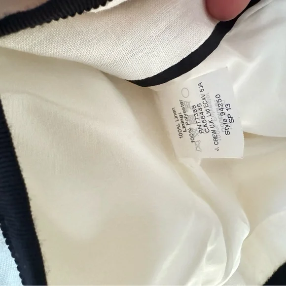 J.Crew Schoolboy Blazer Size 100% Linen - Picture 6 of 6